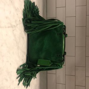 Coach Suede Fringe Rouge 25 Bag (!Never Used!)